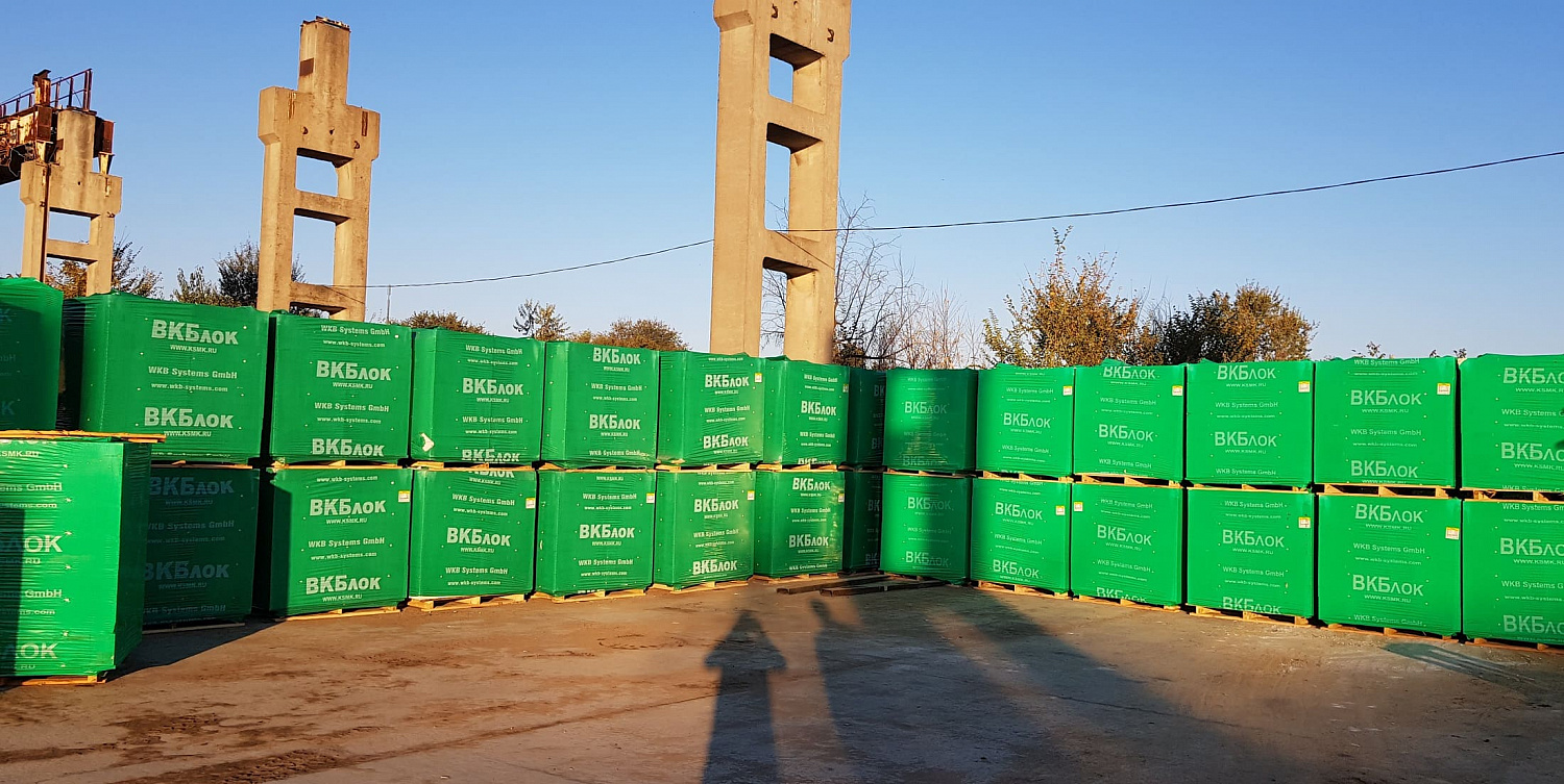 Газобетонные блоки ВКБлок D500 625х300х250 стеновые